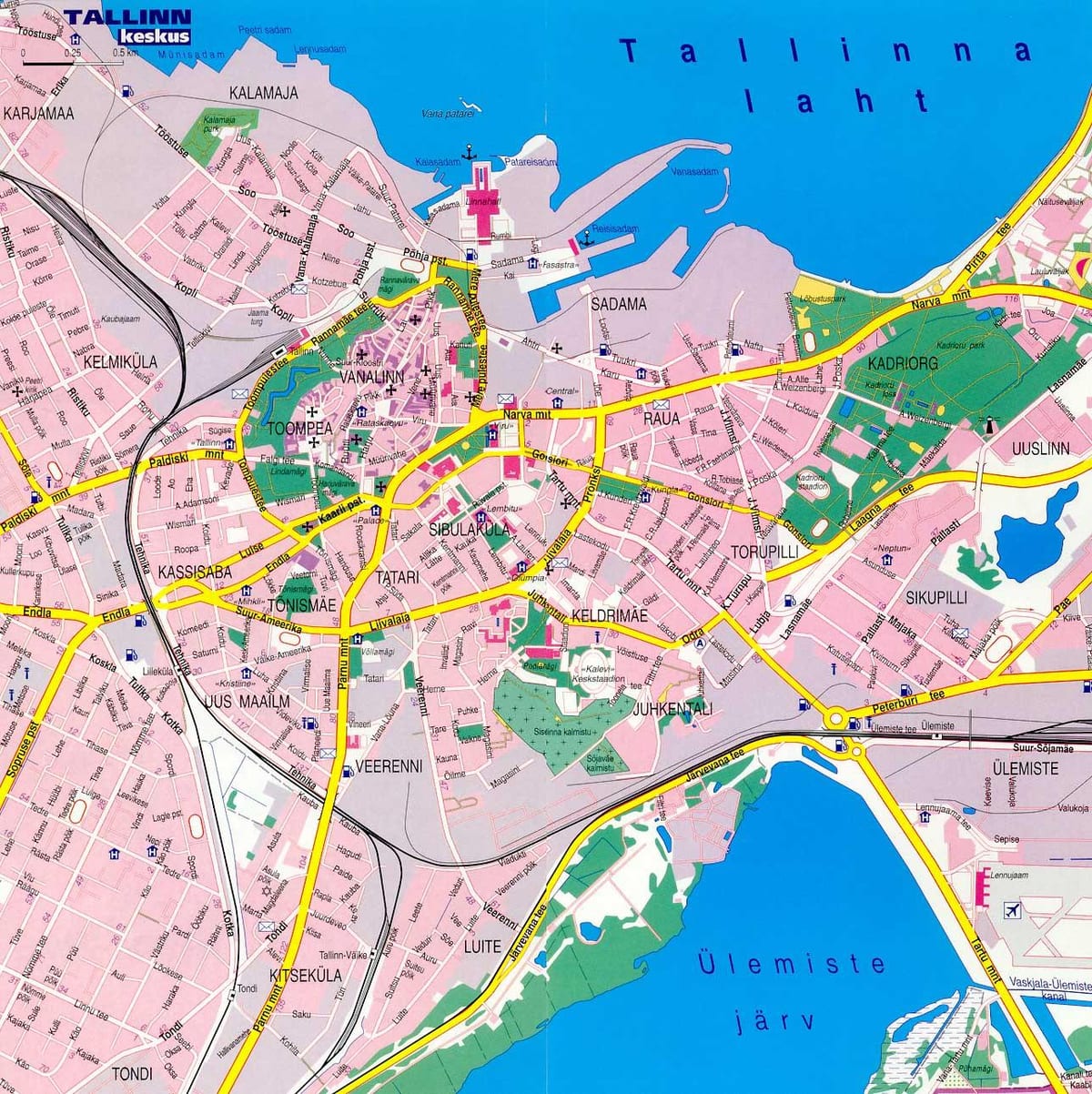 মানচিত্র tallinn এস্তোনিয়া 