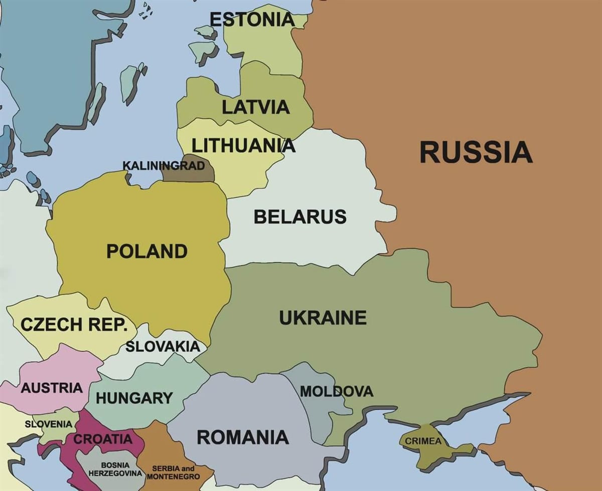 মানচিত্র, মানচিত্র, এস্তোনিয়া, পার্শ্ববর্তী দেশ